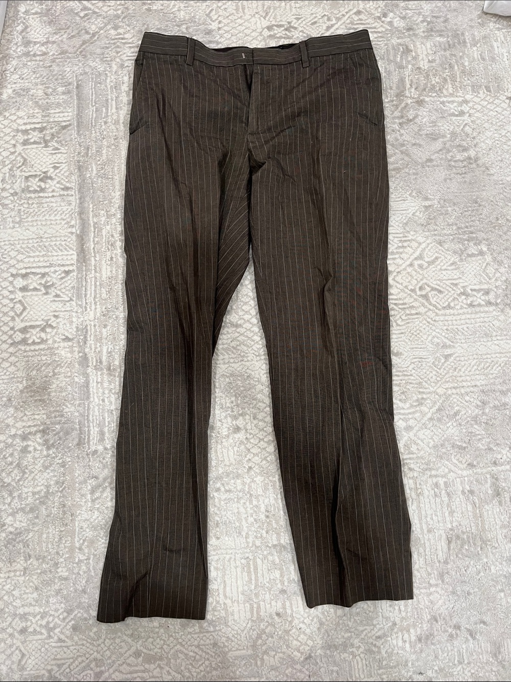 Banana Republic Brown Pinstripe Dress Pants